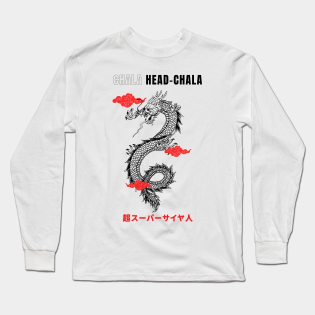Chala Head-Chala, fan art Dragon Ball Z (White Shirt) Long Sleeve T-Shirt by Cery & Joe New Style
